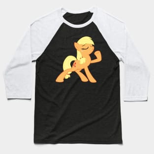 Applejack Strikes A Pose Baseball T-Shirt